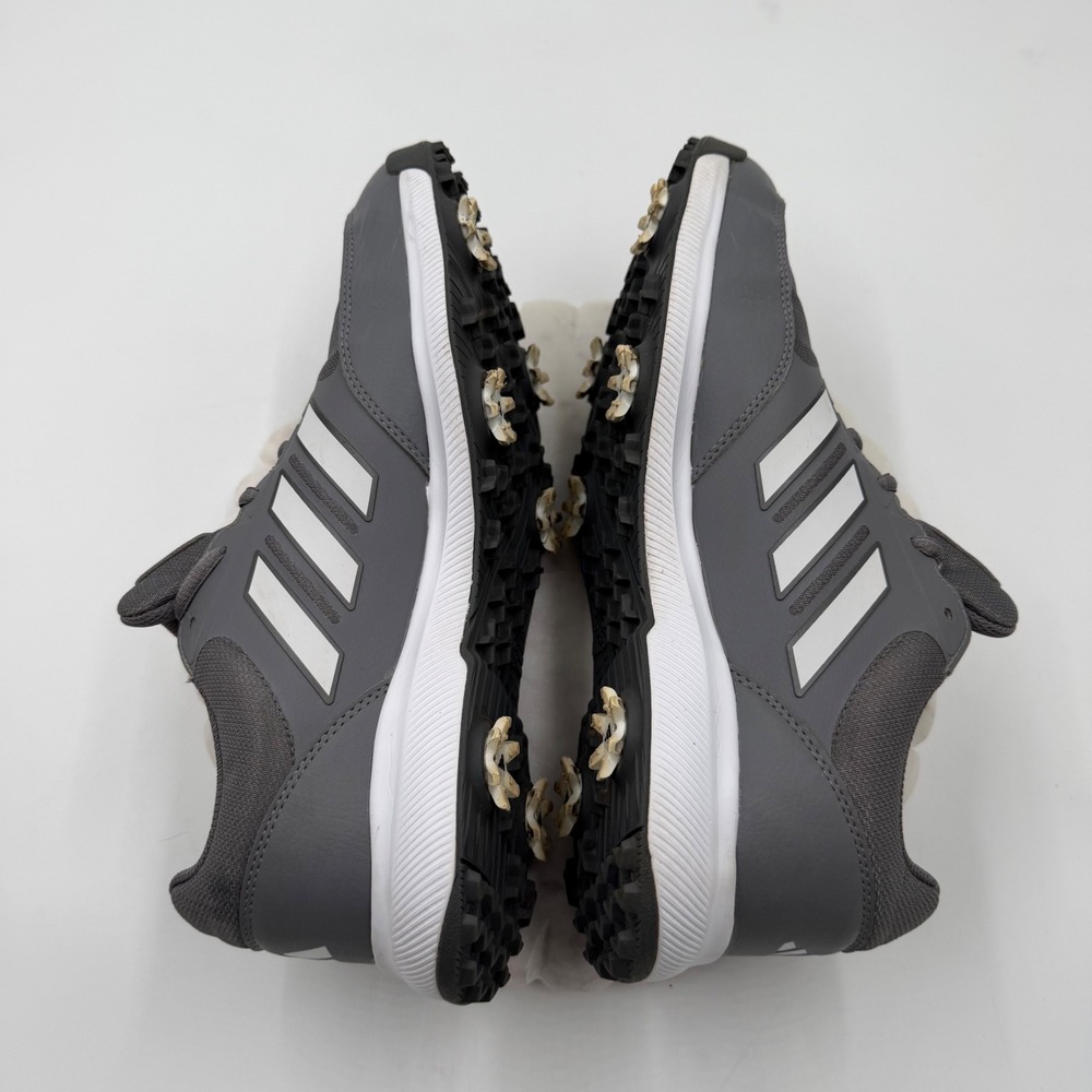 Adidas Tech Response 2.0 Mens Golf Shoes Grey White Spiked GV6889 Size 10.5 - Picture 9 of 11